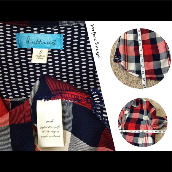 BUTTONS * button down top - Picture 8 of 8